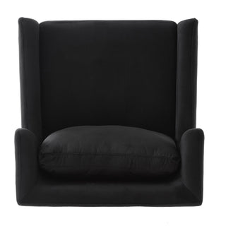 Elegant Curved Armrest Accent Armchair
