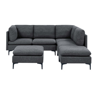 Upholstered Modular Sectional & Tall Legs