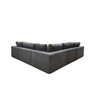 Custom Configuration Modular Sectional & Toss Pillows
