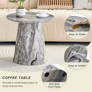 Circular Coffee Table With Adjustable Feet
