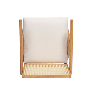 Chandigarh Farmhouse Style Cane Upholstered Dining Chairs (Set of 2)