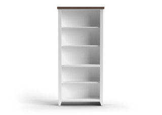 High 5 Shelf Bookcase - Jasmine Whitewash / Barnwood