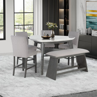 Jasmine - Bar Bench - Gray
