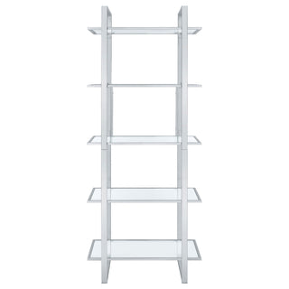 Colfax - 5 Shelf Bookshelf - Clear