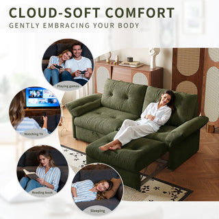 Sofa Bed, 2 In 1 Design For Living Rooms