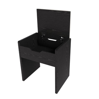 Vanity Desk With LED Mirror Lights And Charging Outlet