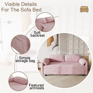 Sofa, Dual Purpose Lounge With Retractable Queen Size Bed