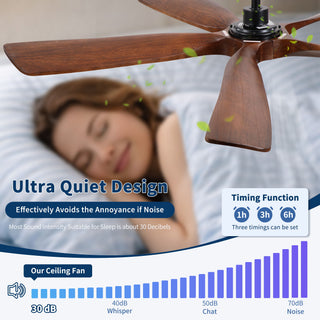 Ceiling Fan With Light And Remote Control