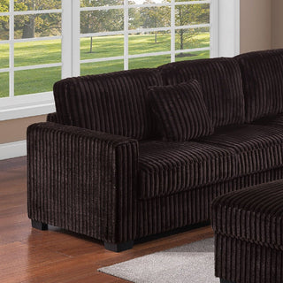 Modern Sectional Set With Cocktail Ottoman