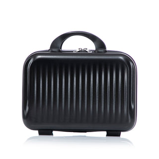 Luggage Set With Cosmetic Case, Combination Lock, Front Opening Design