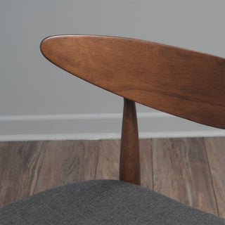 Retro Dining Chairs With Ergonomic Back (Set of 2)