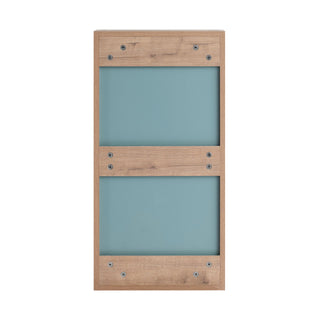 14" Bathroom Mirror Cabinet With Adjustable Shelves, Wall Mounted Medicine Storage Cabinet Frame With Soft Closing Hinges - Imitative Oak