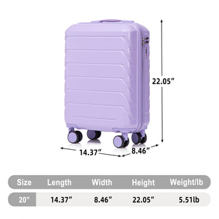 Hard Shell Travel Luggage With Scratch Resistant Surface