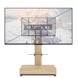 Adjustable Height Mobile TV Cart