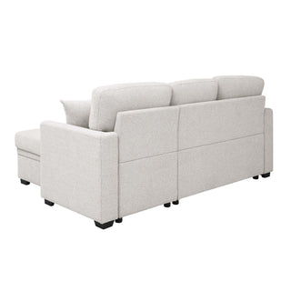 Upholstered Sectional & Pull Out Bed And Chaise Storage