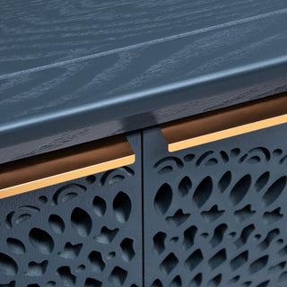 Hollow - Carved 2 Doors Accent Cabinet