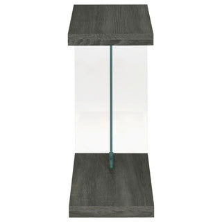 Sampson - C Shaped Side Table - Gray