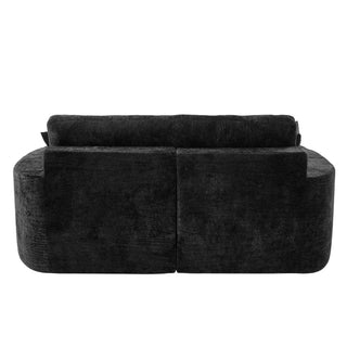Boneless Design Upholstered Sofa Bed With Cup Holders