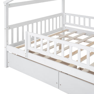 House Bed With 2 Drawers