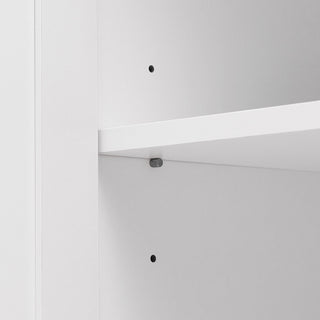 Storage Cabinet With Adjustable Shelves, 2 Doors, Rectangle Design For Bathroom
