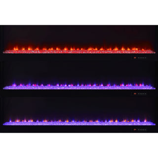 TV Stand Fireplace Console With Bluetooth Speaker