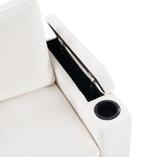 Pull Out Sofa Bed Loveseat With Twin Mattress, Cup Holders And Arm Storage