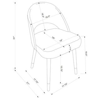 Arched Back Dining Chairs (Set of 2)