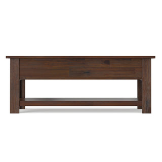 Monroe - Rectangular Coffee Table With Drawers - Brown