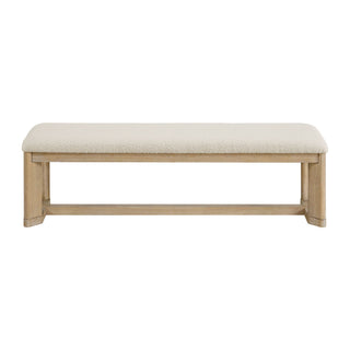 Upholstered Dining Bench - Brown
