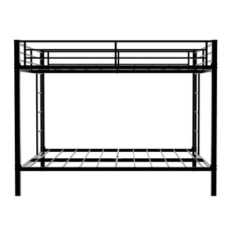 Bunk Bed For Kids, Convertible Frame With Ladders & Guardrail