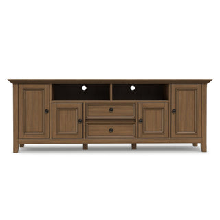 Amherst - Wide TV Media Stand - Rustic Natural Aged Brown