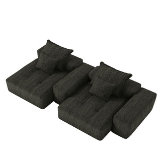 Modern Oversized Diy Combination Modular Sectional Sofa With Pillows