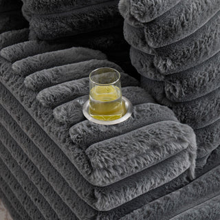 Oversized Chaise Lounge Chair Indoor With Pillows For Living Room