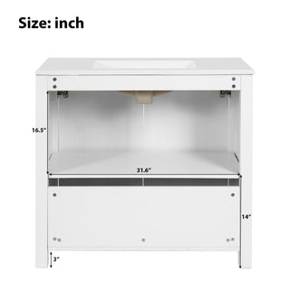 Bathroom Vanity Organizer With Sink, Combo Cabinet Set, Bathroom Storage Cabinet