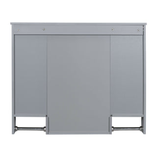 Wall Mounted Bathroom Storage Cabinet With Mirror, Medicine Cabinet With Towel Bar