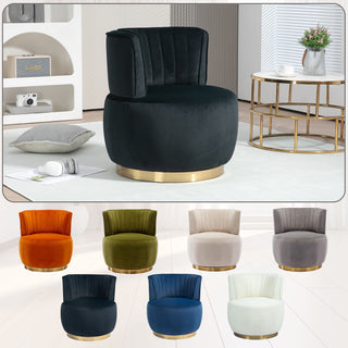 360 Degree Swivel Cuddle Barrel Accent Sofa Chair