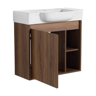 Wall Mounted Bathroom Vanity With Sink & Soft Close Door
