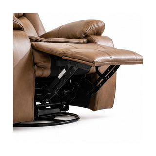 Rocker Recliner Chair With Manual Recline And 360° Swivel Base