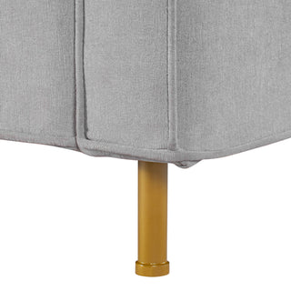 Accent Chair Upholstered Single Sofa With Square Arms, Sewn Pillow Back For Living Room