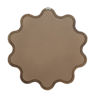 Wooden Accent Mirror With Unique Frame, Wall Mirror For Living Room Bedroom Entryway - Brown