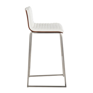 Mason Mara - Contemporary Fixed Height Barstool (Set of 2)