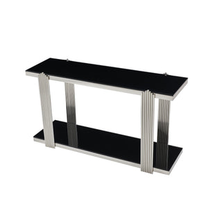 Console Table With Double Tier Storage