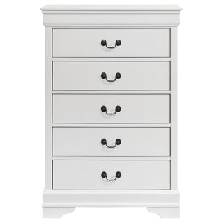 5 Drawer Bedroom Chest - White