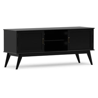 Draper - Handcrafted Mid Century Low TV Media Stand