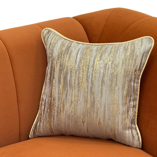3 Seater Sofa With Rolled Arms, Vertical Channel Tufted Backrest