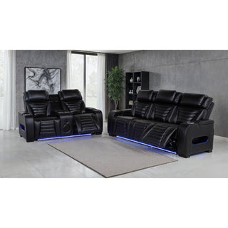Isadora - Power Reclining Sofa With Dual Independent Recline - Black