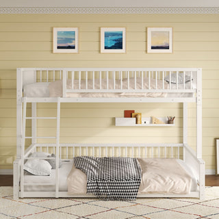Bunk Bed With Ladder And Safety Guardrails