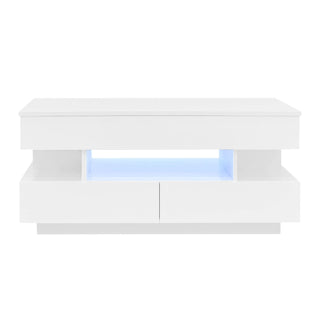 Multi Functional Lift Top Coffee Table With 2 Drawers