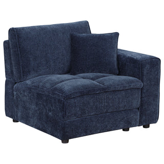 Azure - 5 Piece Upholstered Modular Sectional Sofa - Blue