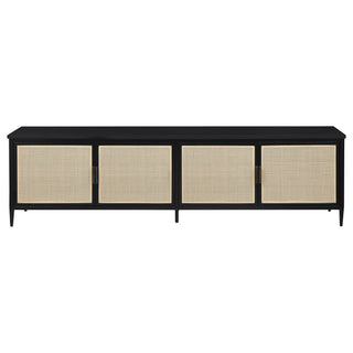 Kenneth - 4 Door TV Stand - Black